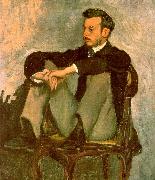 Portrait of Renoir, Frederic Bazille